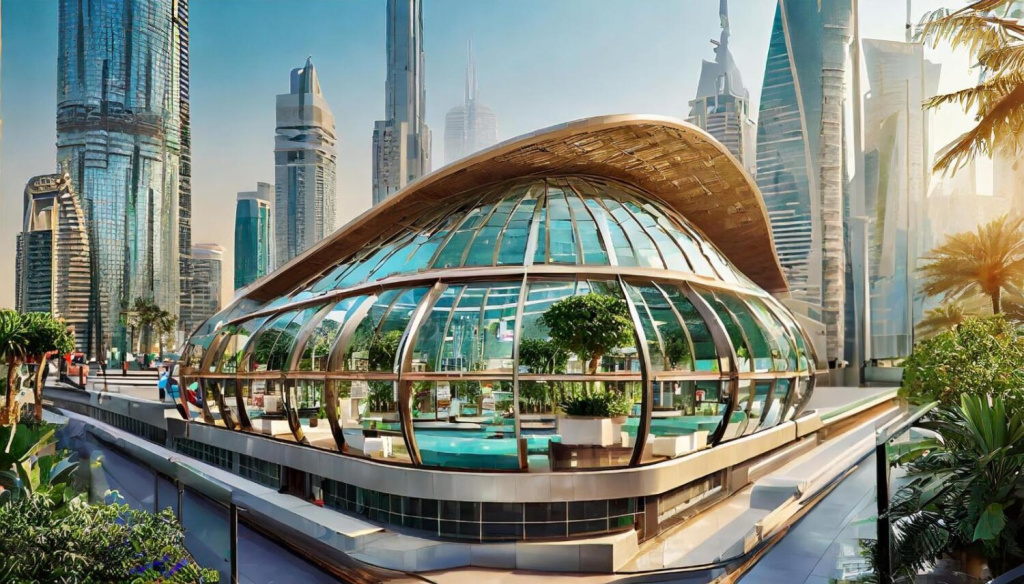 Оазис в подземке: ИИ смоделировал, как может выглядеть метро Дубая в будущем