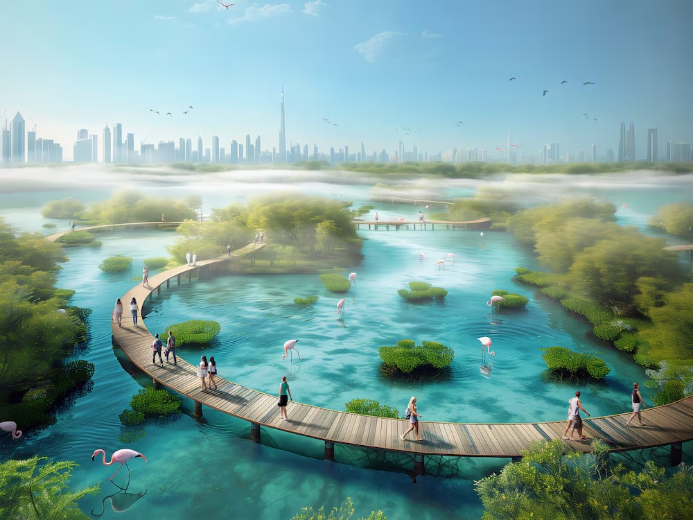 В Дубае высадят 100 млн мангровых деревьев в рамках экопроекта Dubai Mangroves